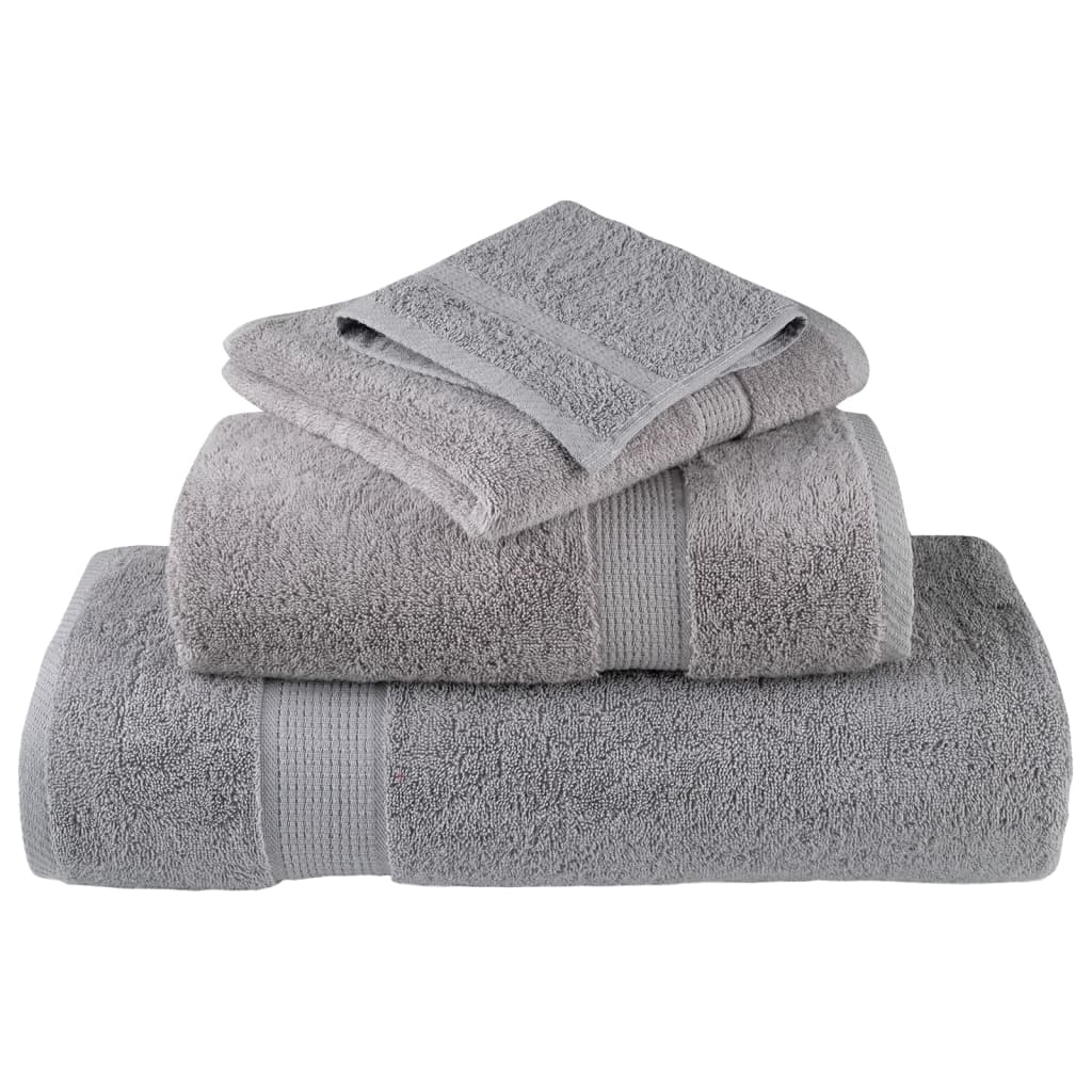Premium ručnici za pranje SOLUND 4 kom. sive 30x30 cm 600 g/m²