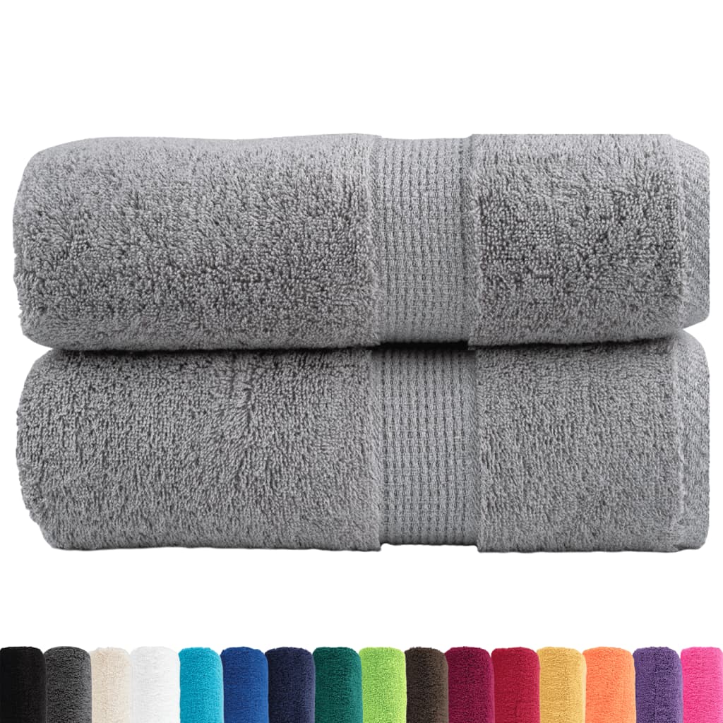 Premium ručnici za goste SOLUND 2 kom. sive 30x50 cm 600 g/m²