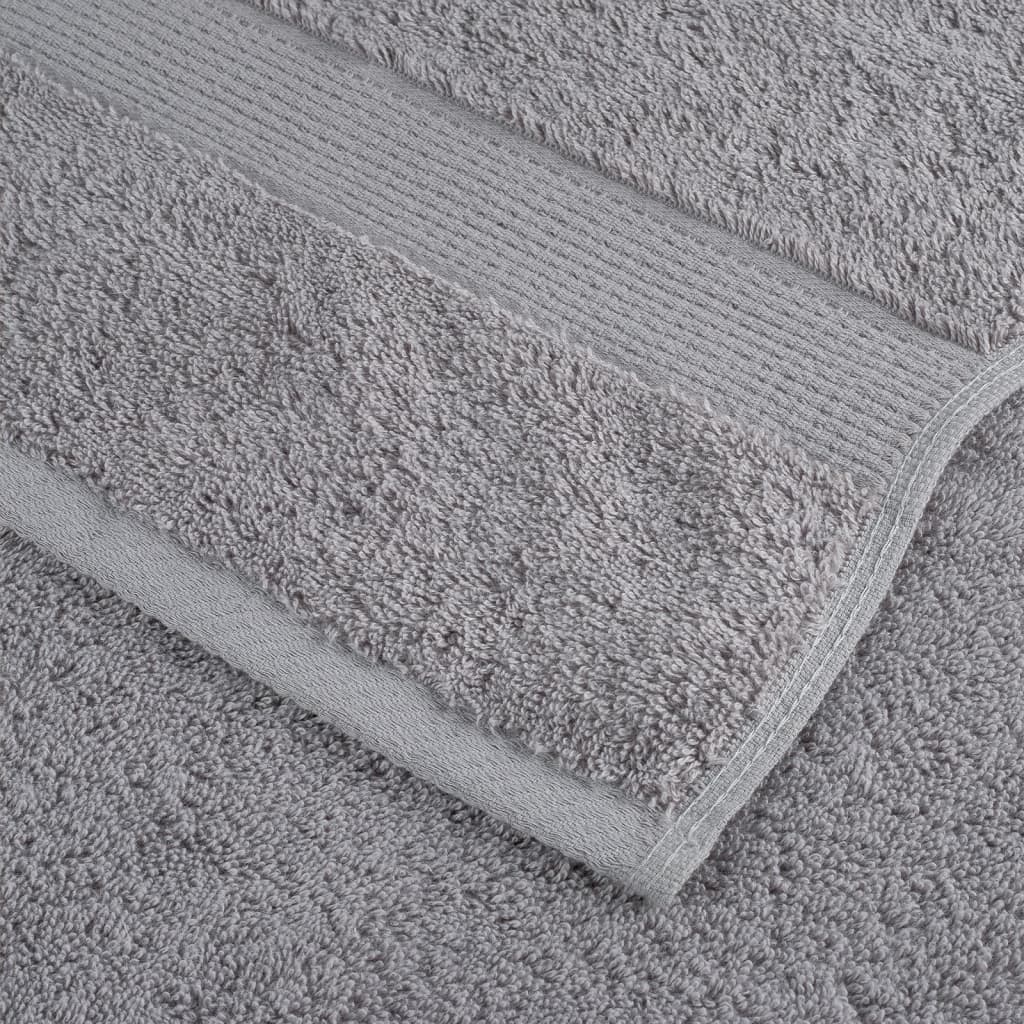 Premium ručnici za goste SOLUND 4 kom. sive 30x50 cm 600 g/m²