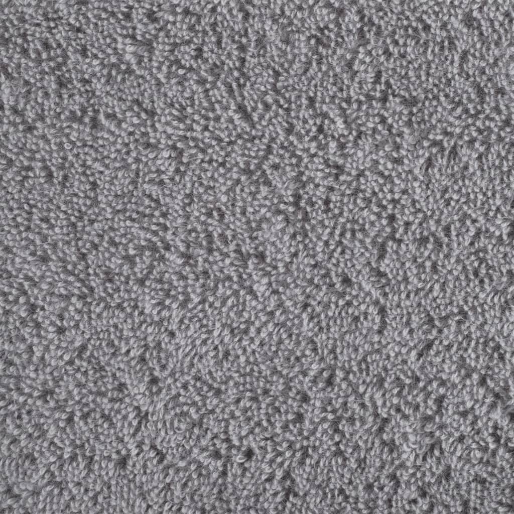 Premium ručnici za goste SOLUND 10 kom. sive boje 30x50 cm 600 g/m²