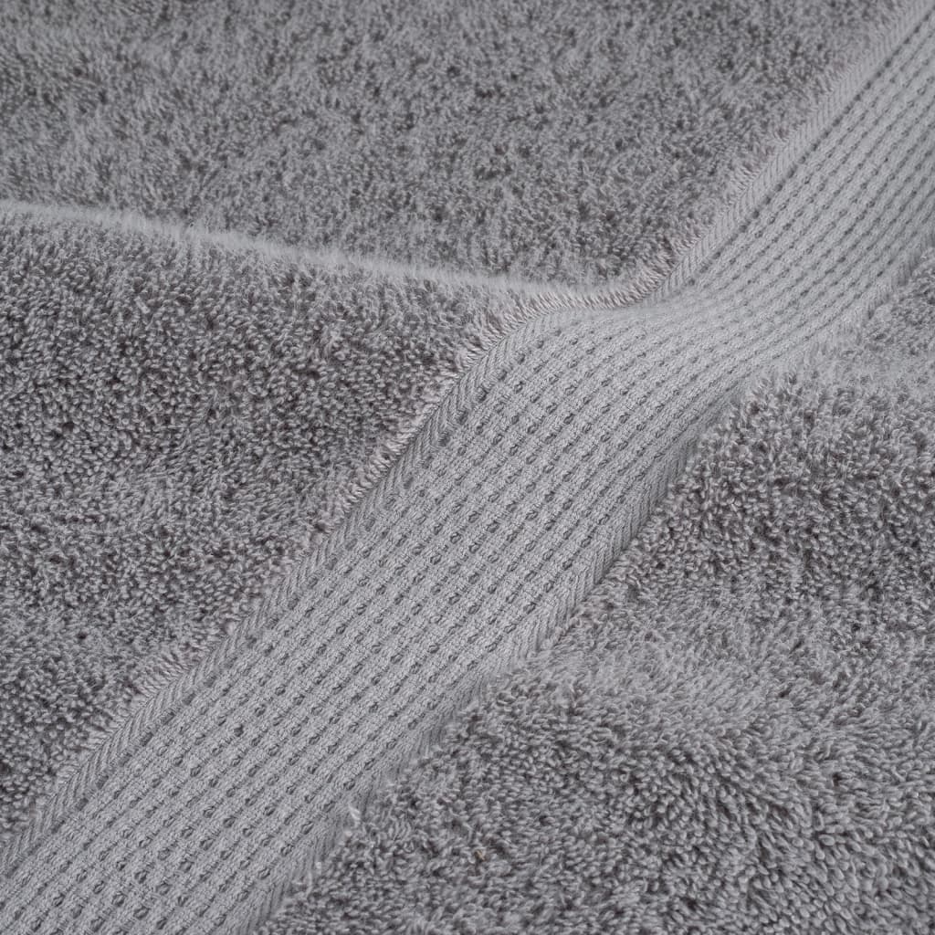 Premium ručnici za ruke SOLUND 4 kom. sivi 50x100 cm 600 g/m²