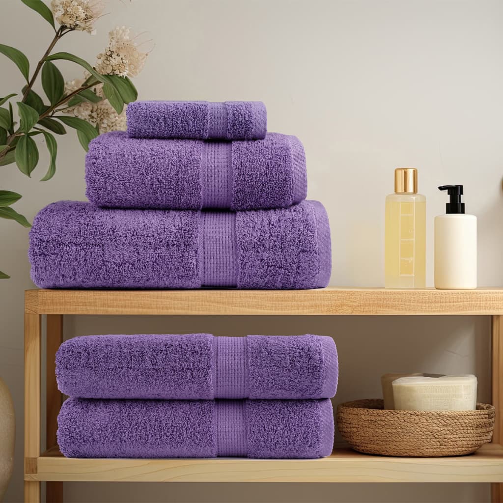 Premium ručnici za pranje SOLUND 2 kom. ljubičaste 30x30 cm 600 g/m²