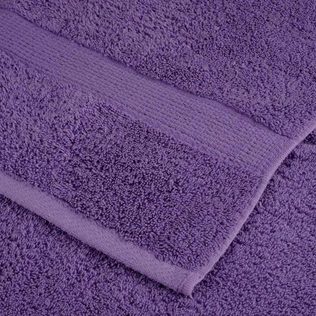 Premium ručnici za pranje SOLUND 10 kom. ljubičaste 30x30 cm 600 g/m²