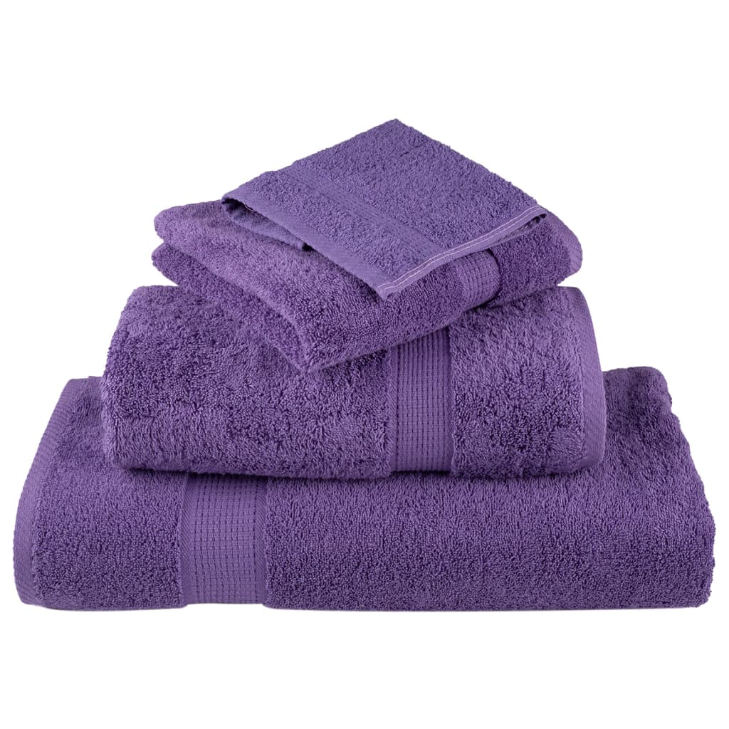 Premium ručnici za goste SOLUND 10 kom. ljubičasti 30x50 cm 600 g/m²