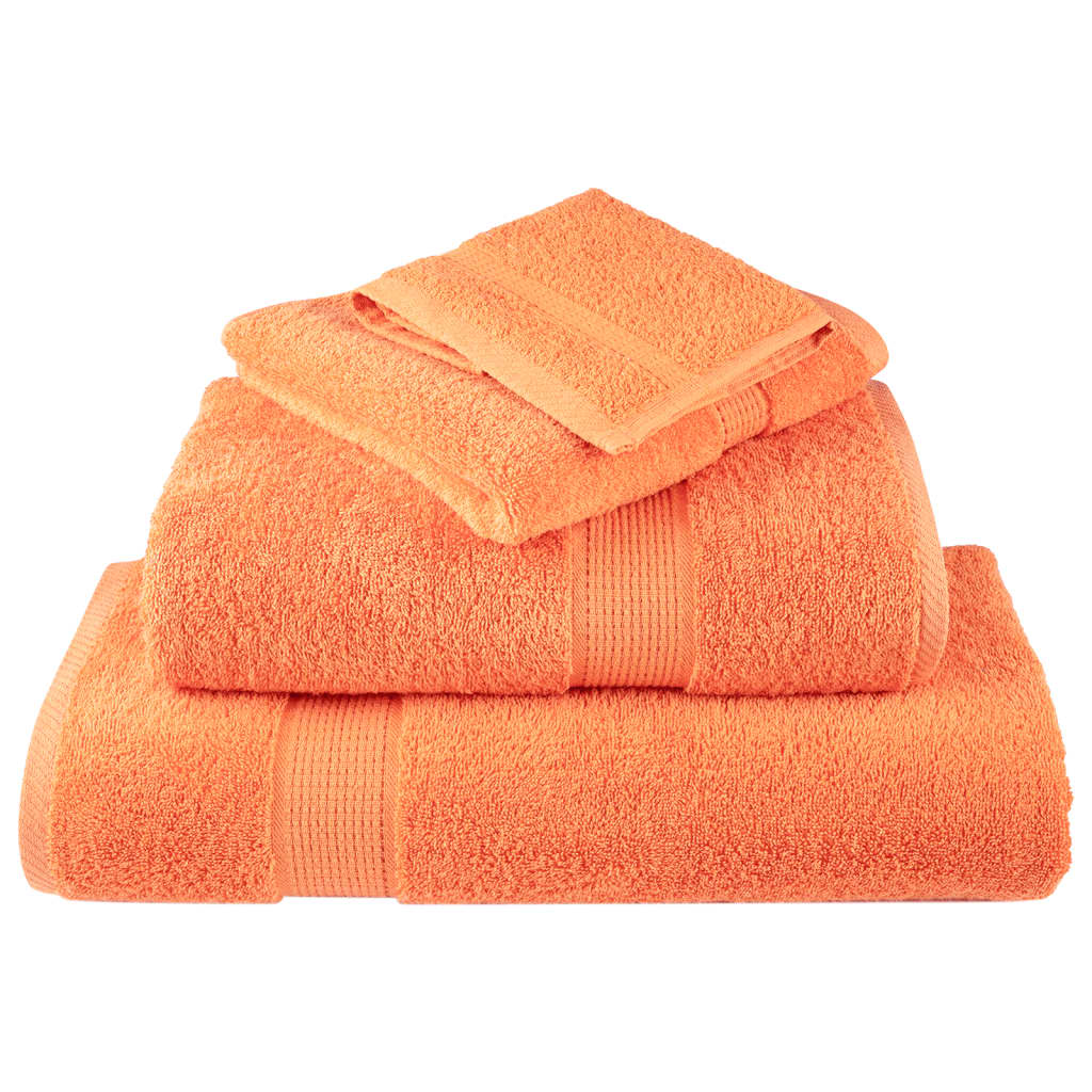 Premium ručnici za pranje SOLUND 10 kom. narančaste boje 30x30 cm 600 g/m²