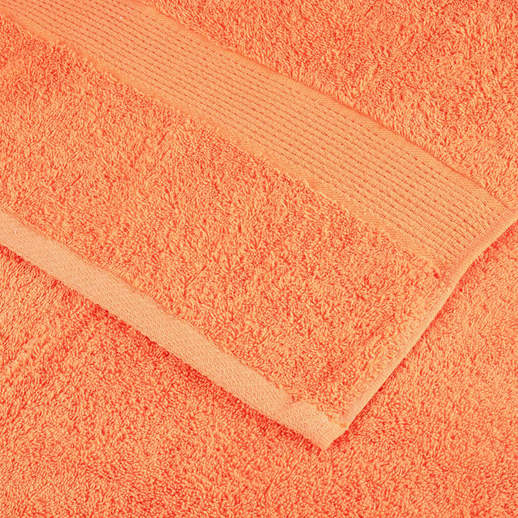 Premium ručnici za pranje SOLUND 10 kom. narančaste boje 30x30 cm 600 g/m²