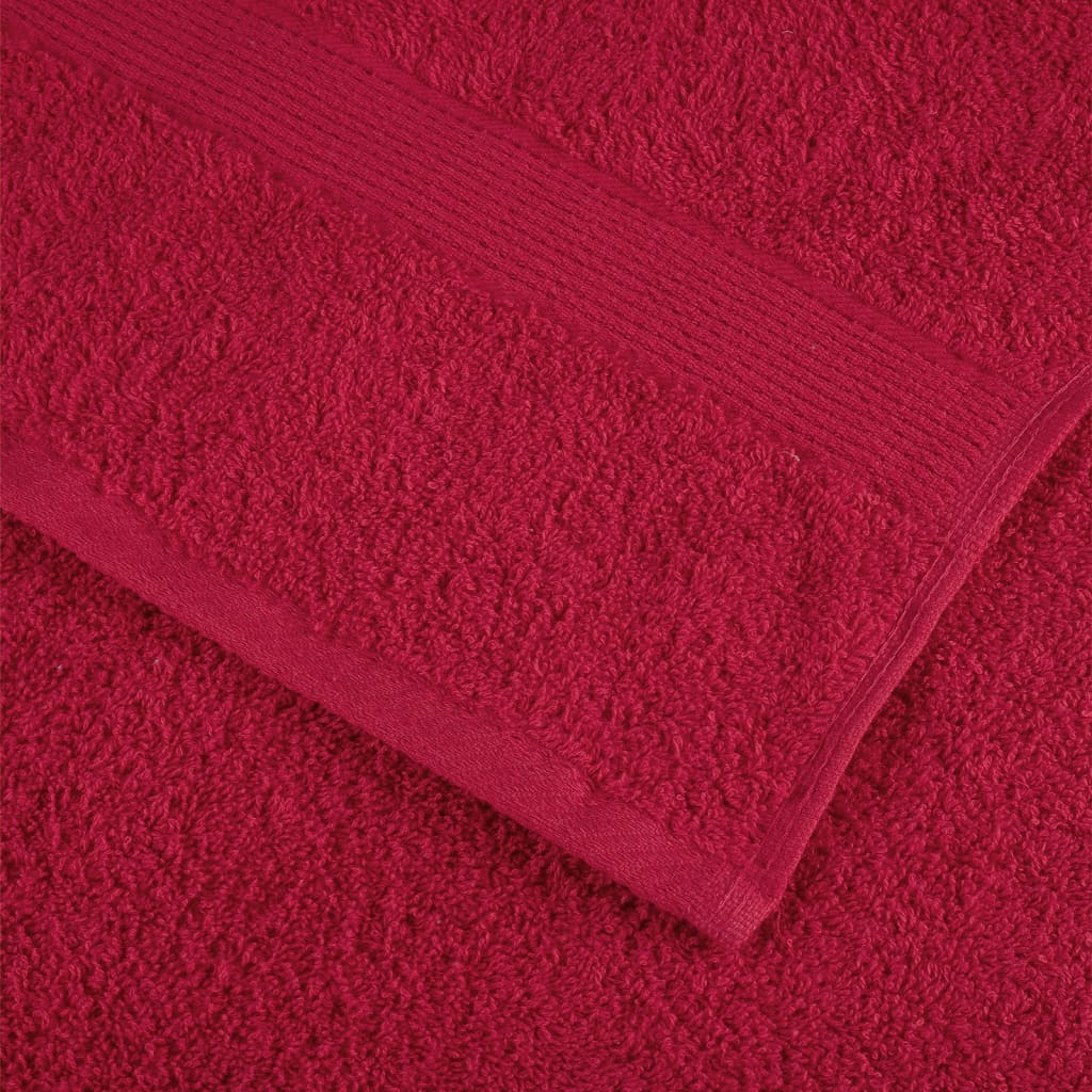 Ručnici za saunu SOLUND 2 kom crveni 80 x 200 cm 600 gsm