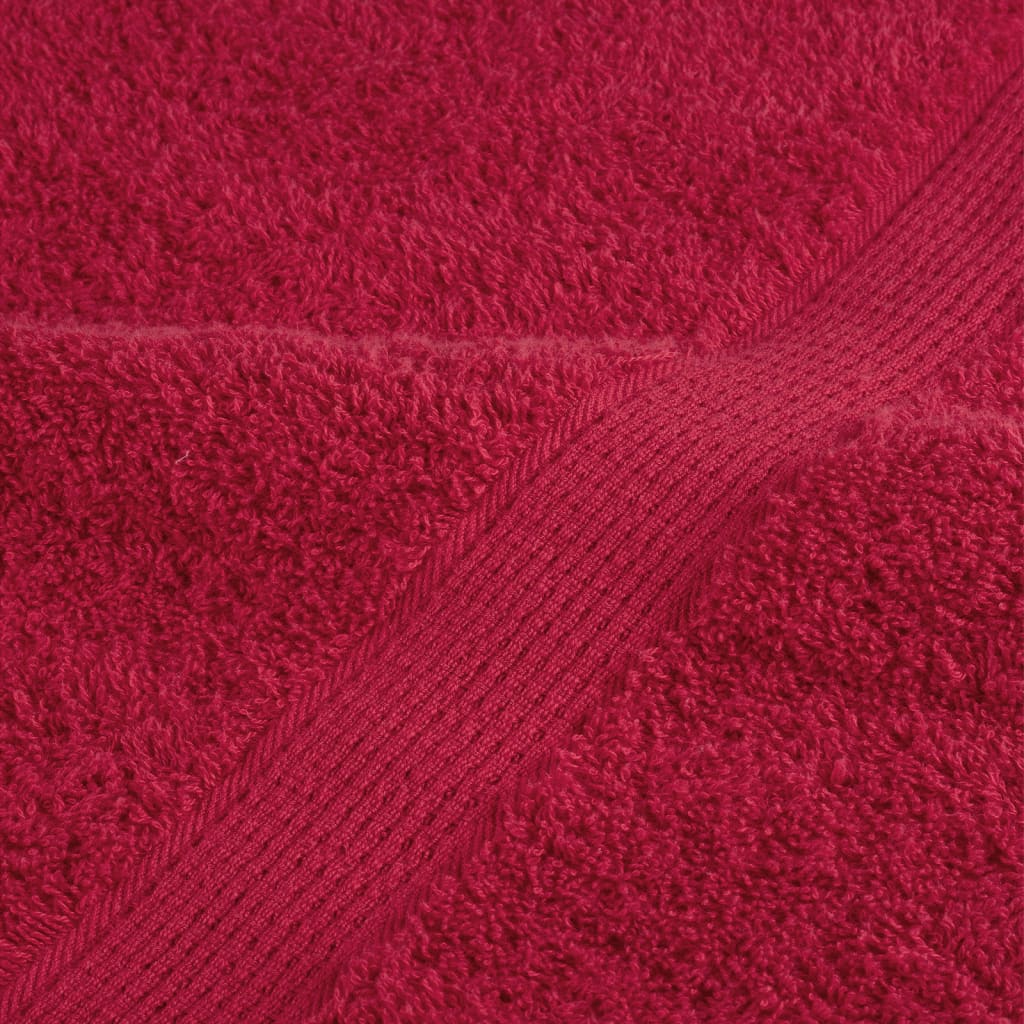 Ručnici za saunu SOLUND 2 kom crveni 80 x 200 cm 600 gsm
