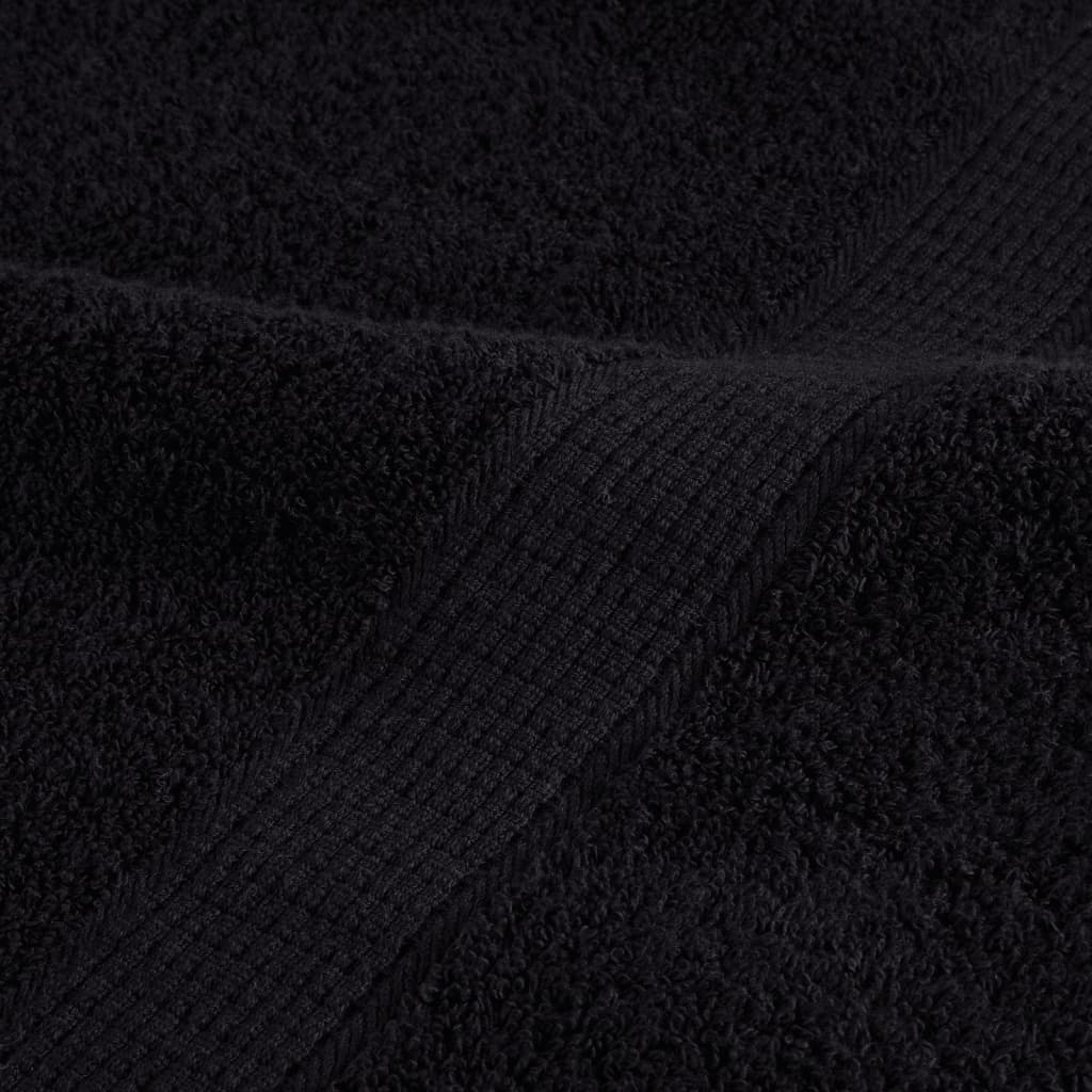 Premium ručnici za goste SOLUND 4 kom. crni 30x50 cm 600 g/m²