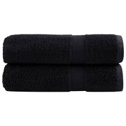Premium ručnici za ruke SOLUND 2 kom. crni 50x100 cm 600 g/m²