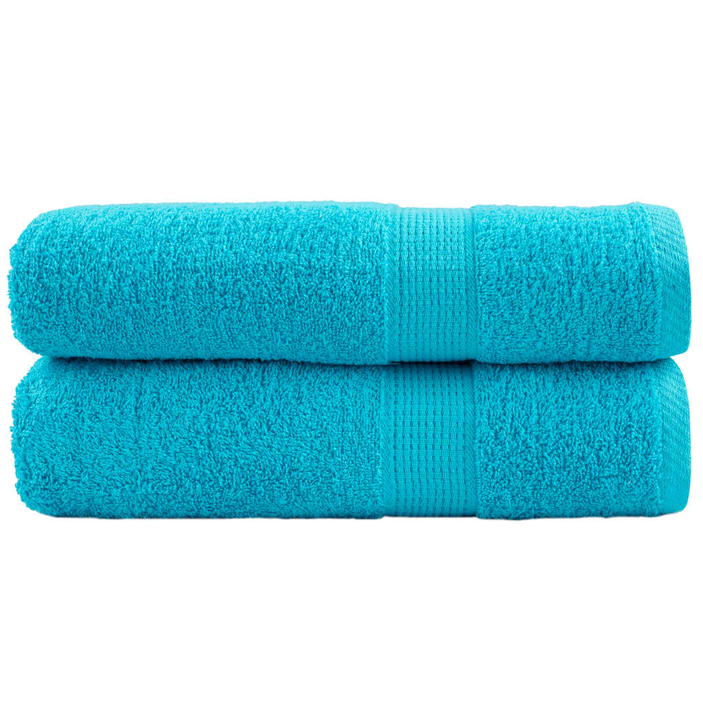 Premium ručnici za ruke SOLUND 2 kom. tirkizni 50x100 cm 600 g/m²