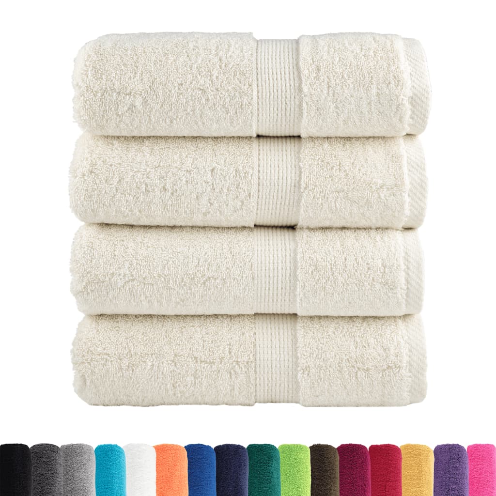 Premium ručnici za pranje SOLUND 4 kom. krem 30x30 cm 600 g/m²