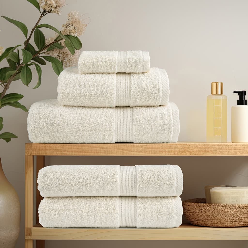 Premium ručnici za pranje SOLUND 10 kom. krem boje 30x30 cm 600 g/m²