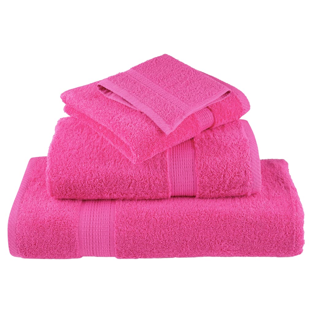 Premium ručnici za pranje SOLUND 4 kom. ružičaste 30x30 cm 600 g/m²
