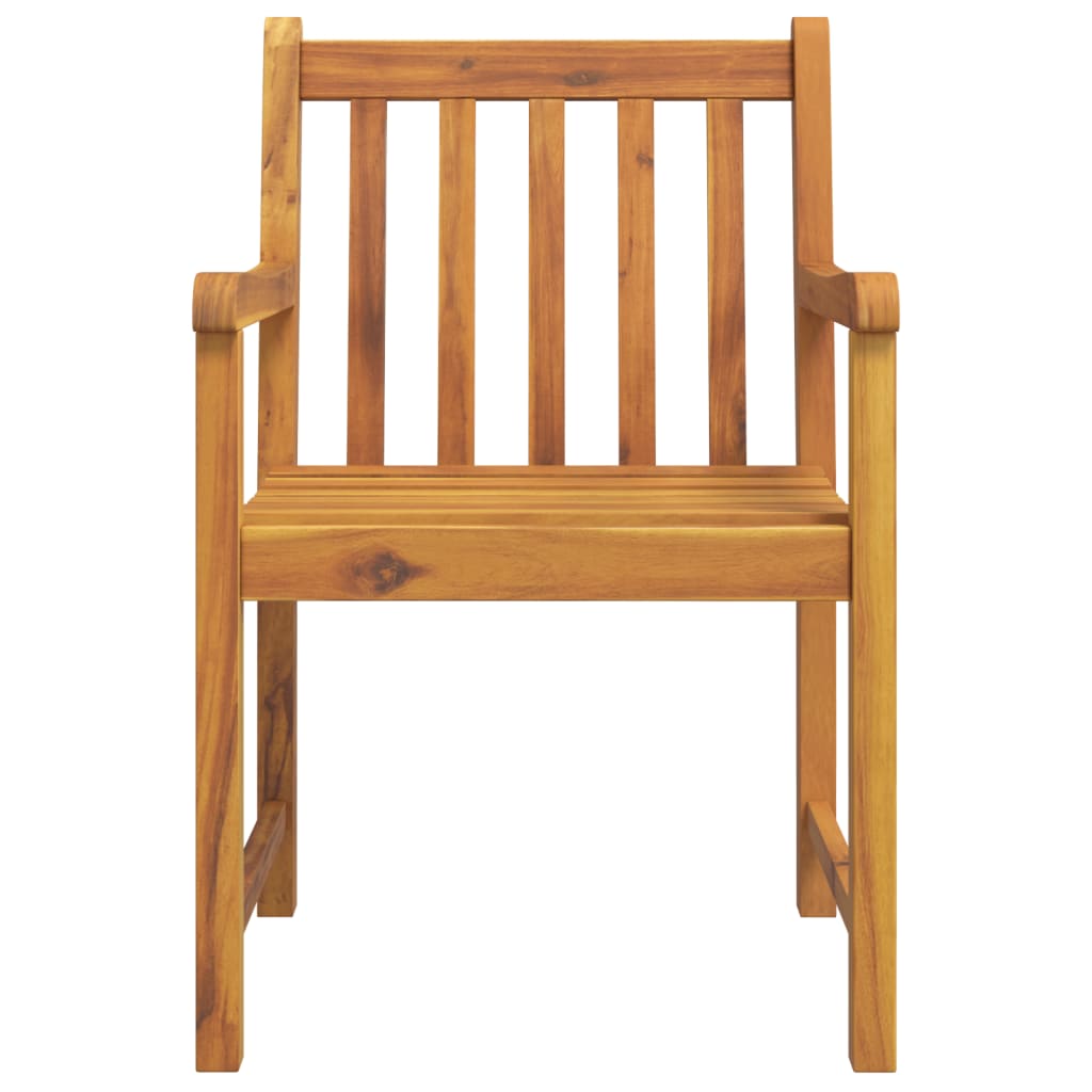 5-dijelni vrtni blagovaonski set od masivnog bagremovog drva Smeđa Dužina stola 85 cm