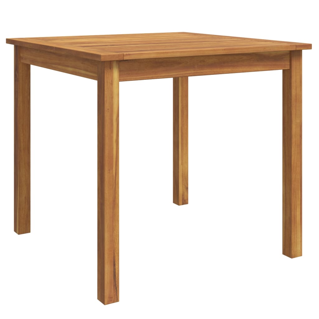 5-dijelni vrtni blagovaonski set od masivnog bagremovog drva Smeđa Dužina stola 85 cm