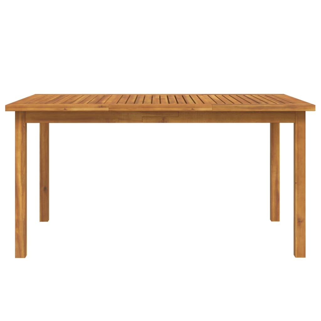 5-dijelni vrtni blagovaonski set od masivnog bagremovog drva Smeđa Dužina stola 150 cm