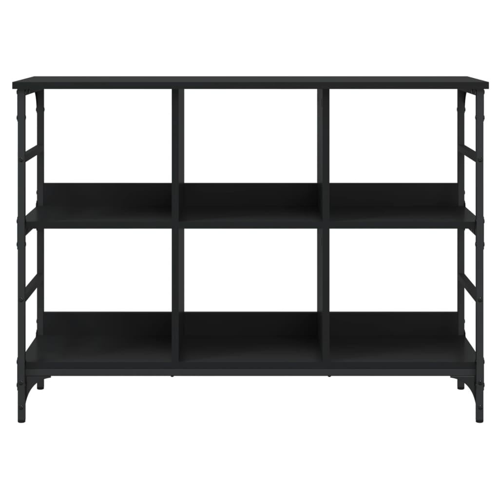 Komoda crna 102 x 32 x 73,5 cm od konstruiranog drva