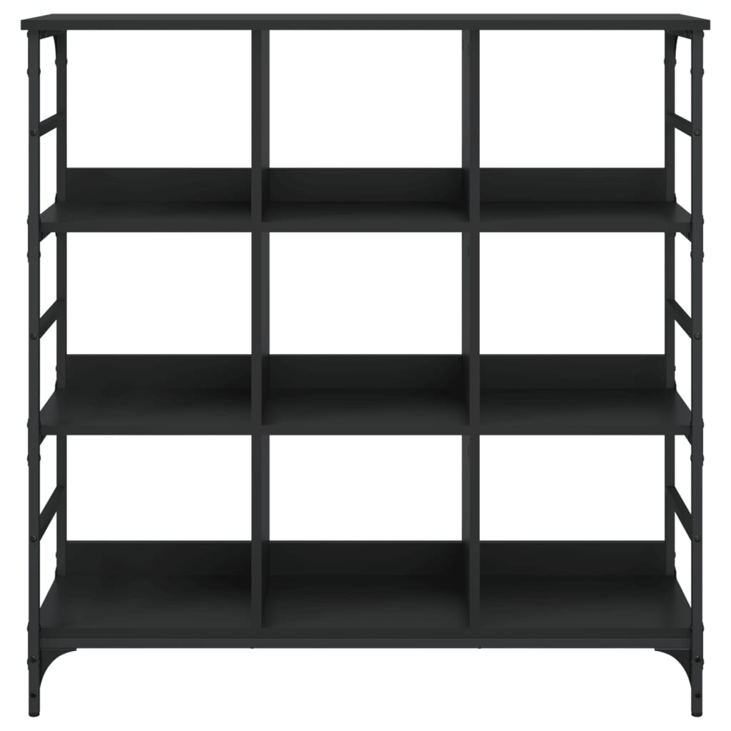 Komoda crna 102 x 32 x 103,5 cm od konstruiranog drva