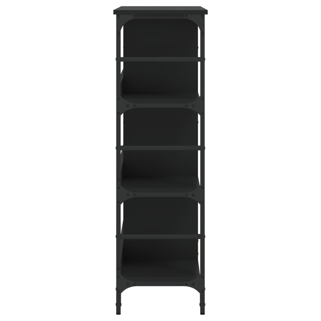 Komoda crna 102 x 32 x 103,5 cm od konstruiranog drva