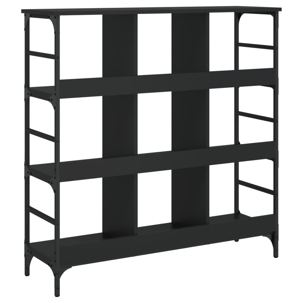 Komoda crna 102 x 32 x 103,5 cm od konstruiranog drva