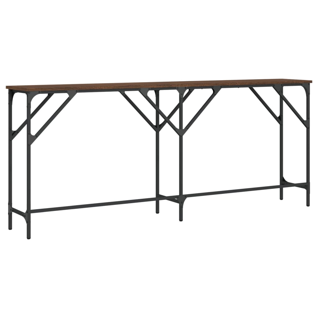 Konzolni stol boja smeđeg hrasta 180x29x75 cm konstruirano drvo