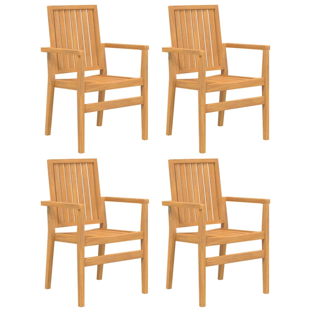 5-dijelni vrtni blagovaonski set od masivne tikovine Smeđa Dužina stola 80 cm