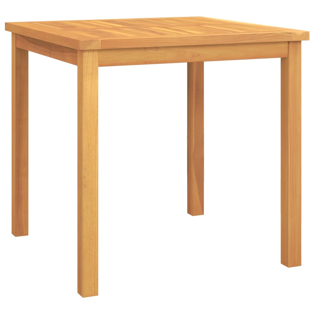 5-dijelni vrtni blagovaonski set od masivne tikovine Smeđa Dužina stola 80 cm