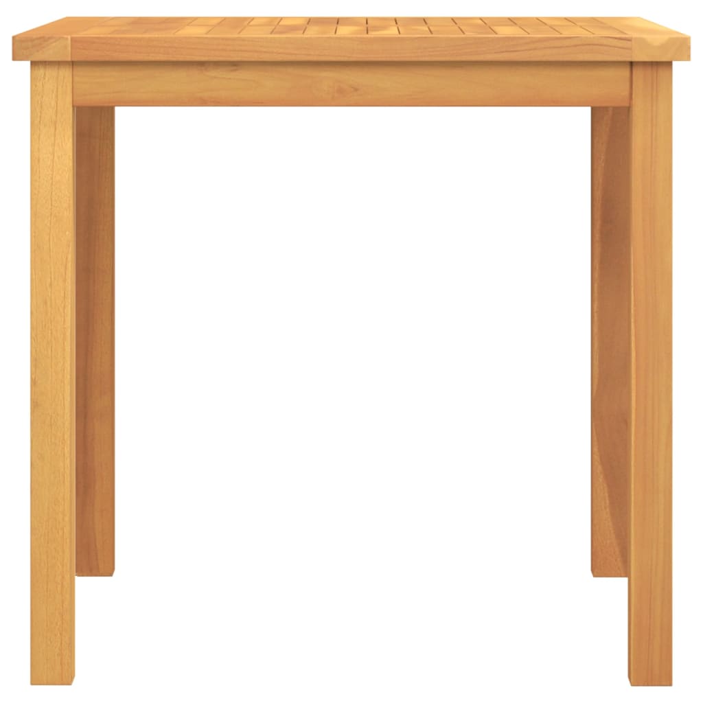 5-dijelni vrtni blagovaonski set od masivne tikovine Smeđa Dužina stola 80 cm