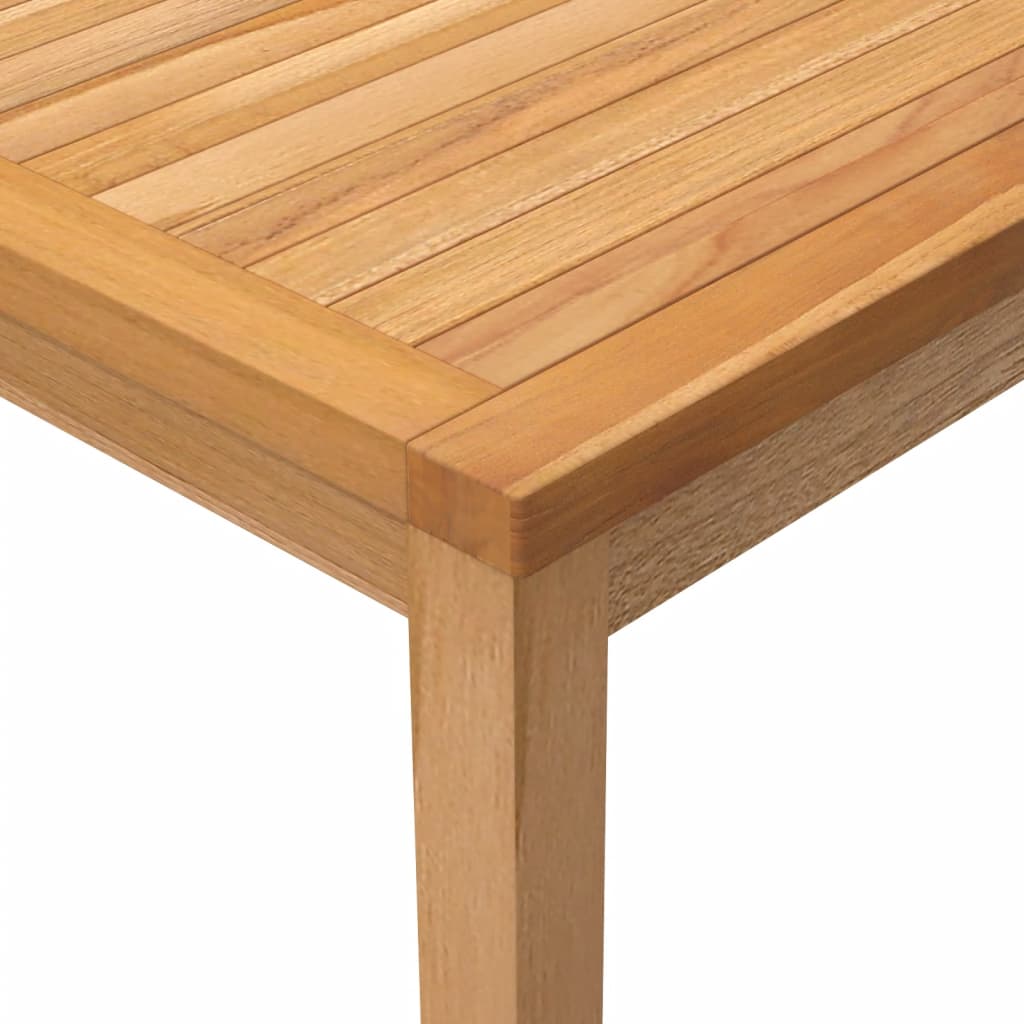 3-dijelni vrtni blagovaonski set od masivne tikovine Smeđa Dužina stola 110 cm