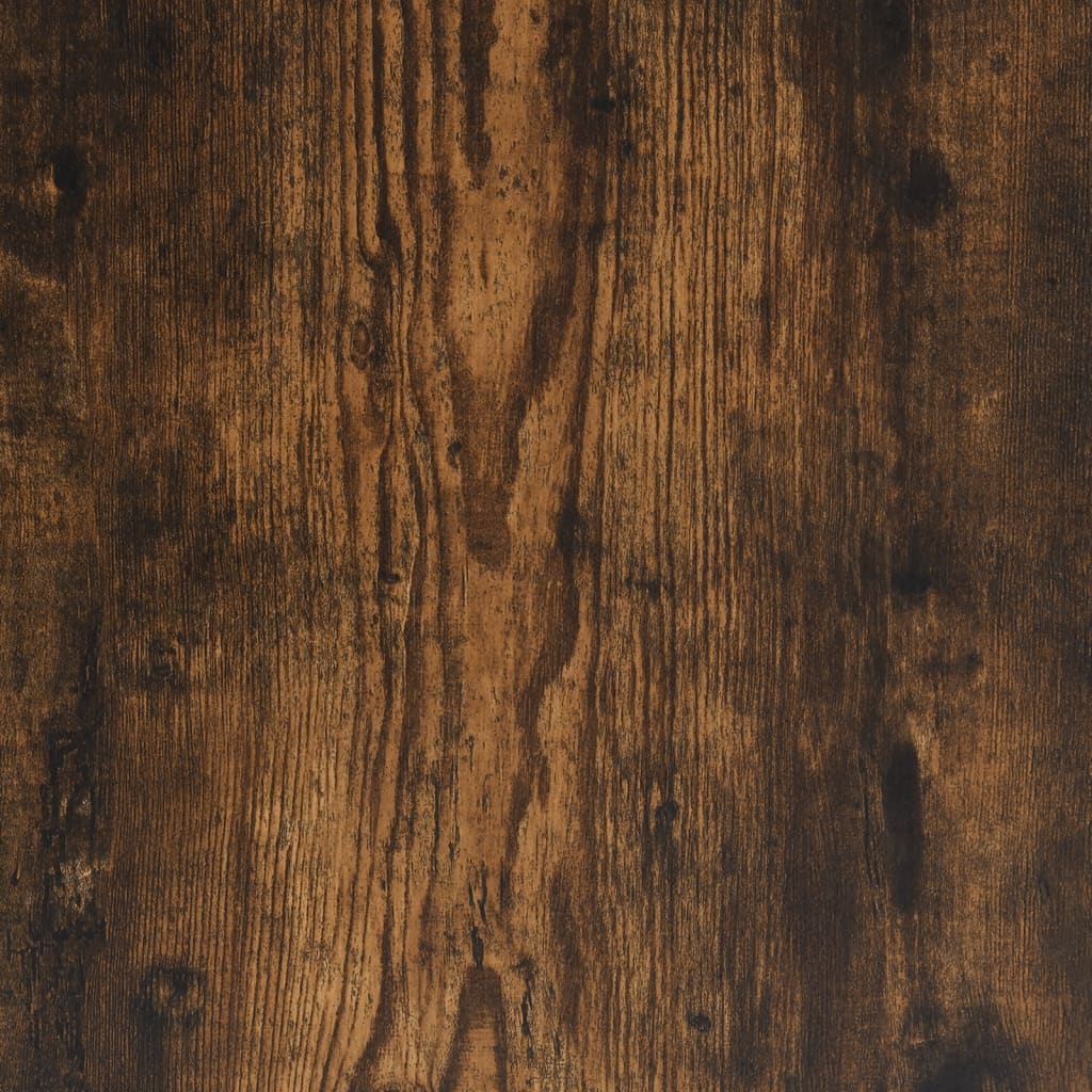 Noćni ormarić sa staklenim vratima boja hrasta 35 x 37 x 42 cm Smeđa
