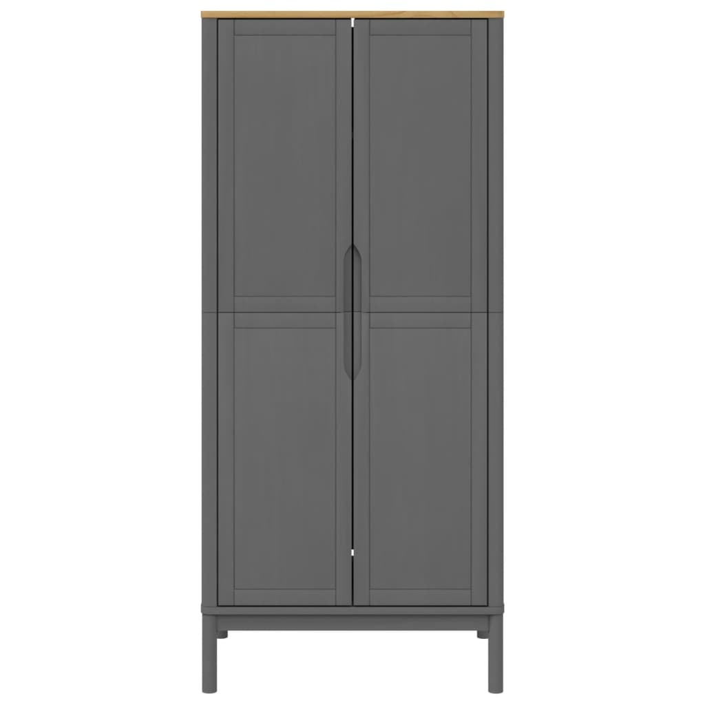 Ormar FLORO sivi 77 x 53 x 171 cm od masivne borovine