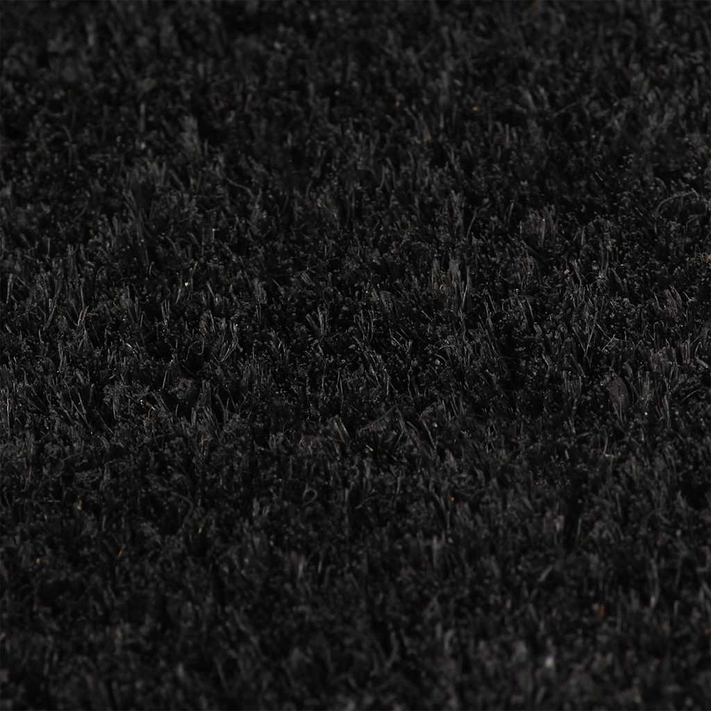 Otirač crni 100 x 300 cm čupavi od kokosovih vlakana