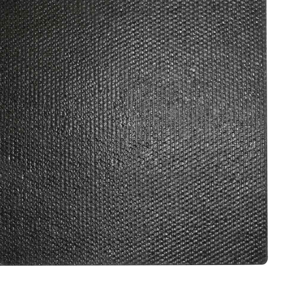 Otirač crni 100 x 300 cm čupavi od kokosovih vlakana