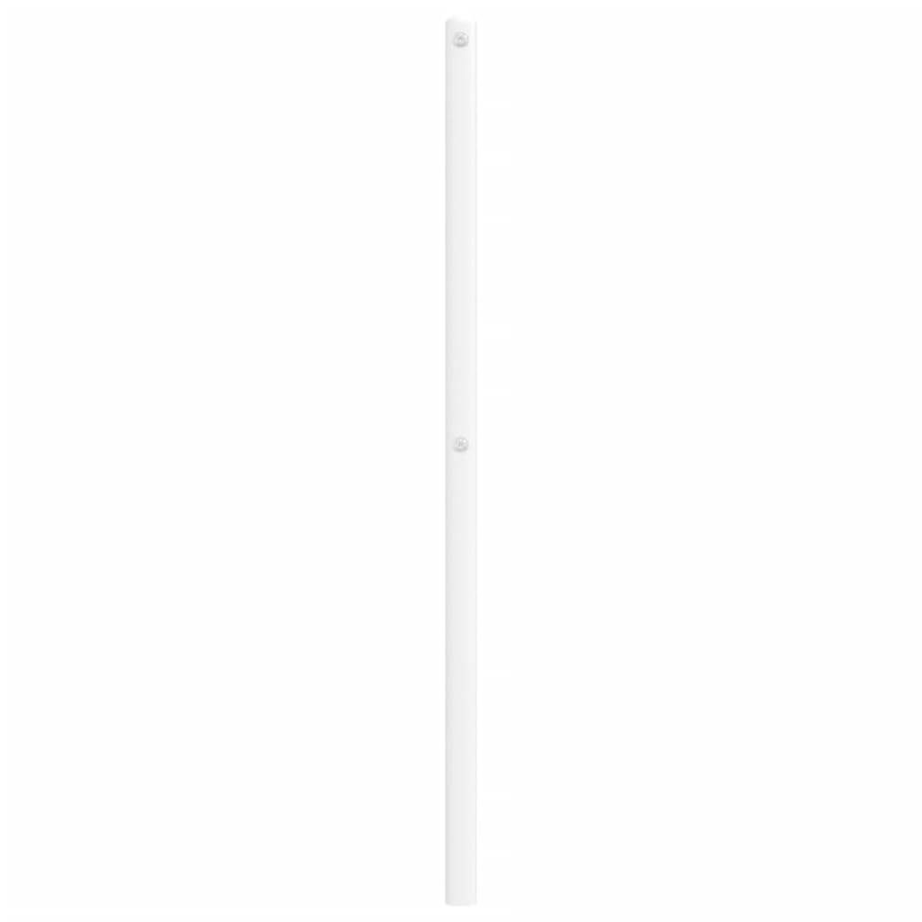 Metalno uzglavlje za krevet, bijelo, 80 cm