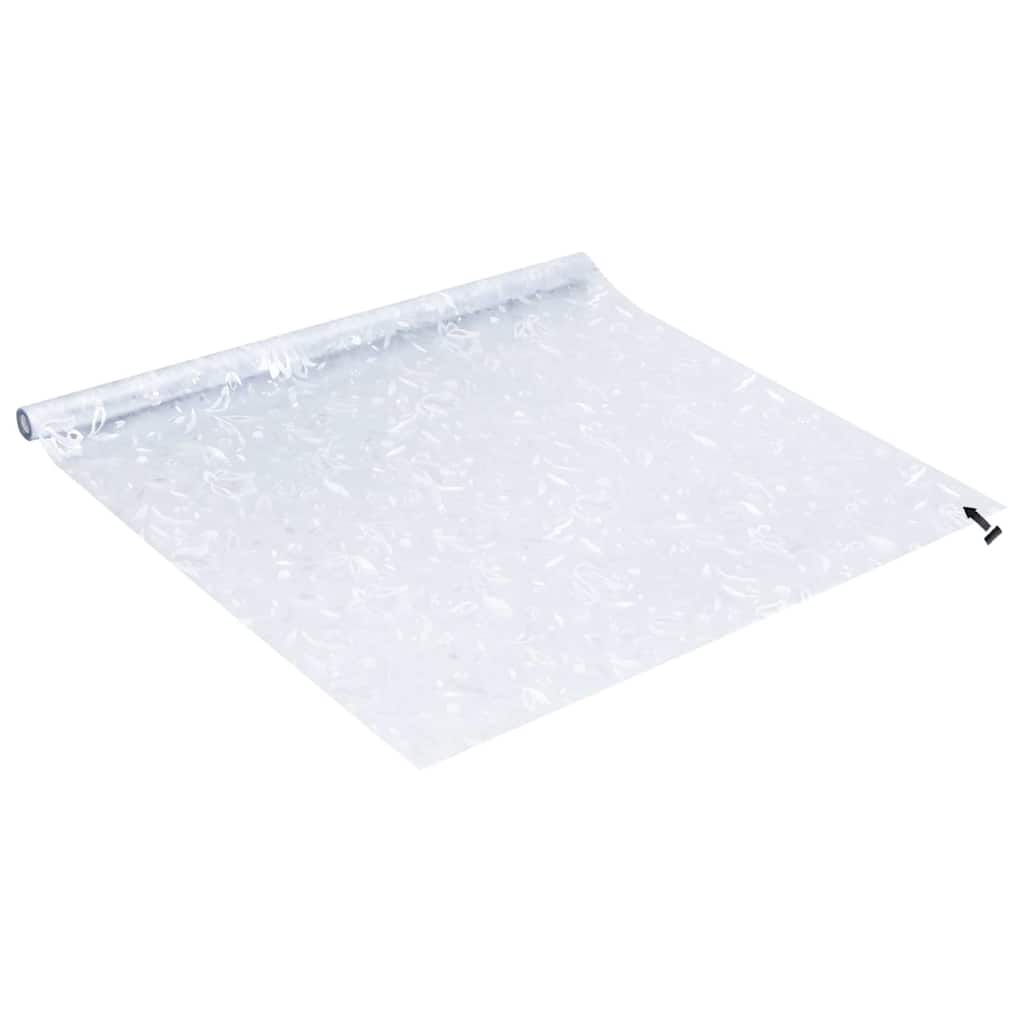 Prozorske folije 4 kom matirane s uzorkom cvijeta PVC Prozirna