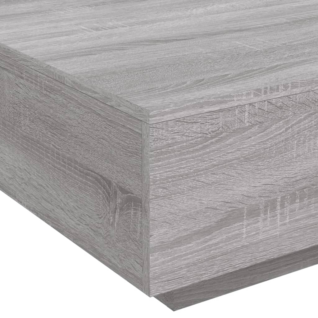Stolić za kavu boja hrasta 80x80x31 cm od konstruiranog drva