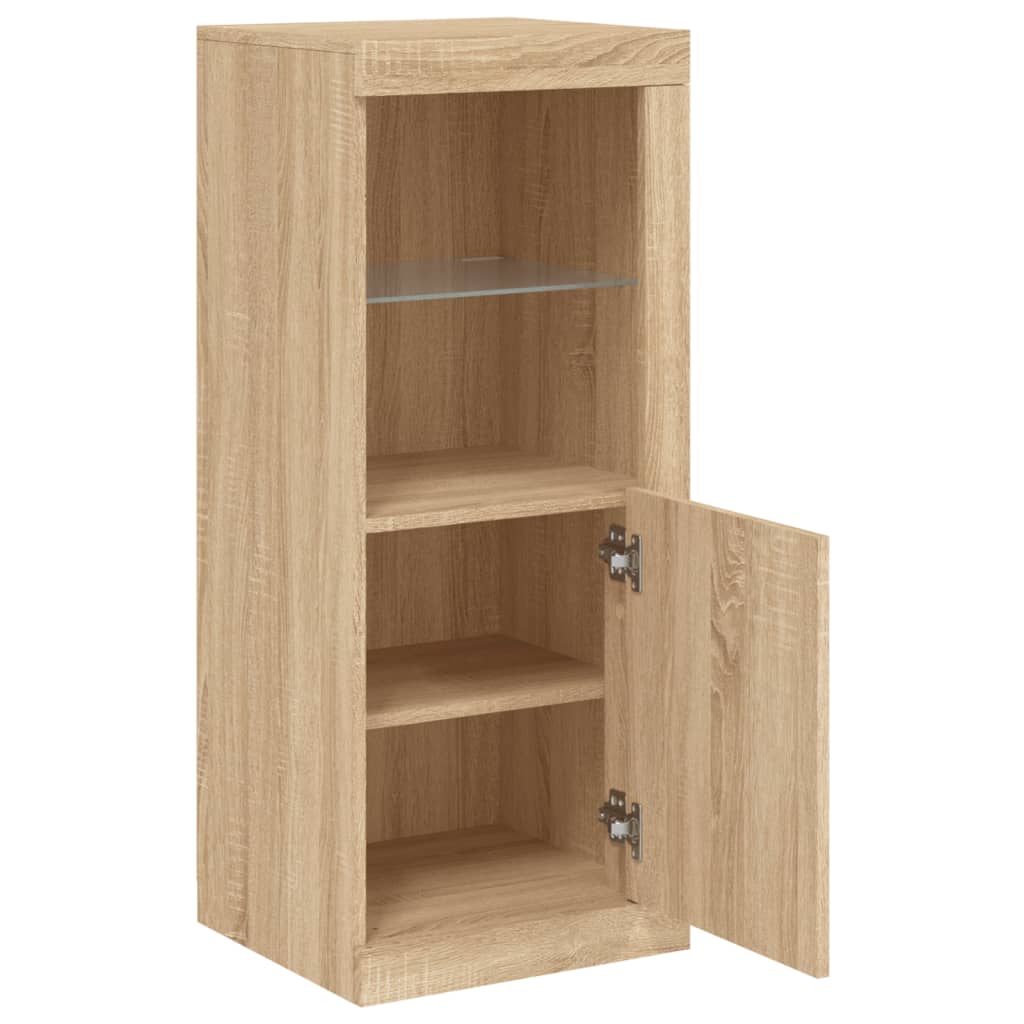 Komoda s LED svjetlima boja hrasta sonome 41x37x100 cm