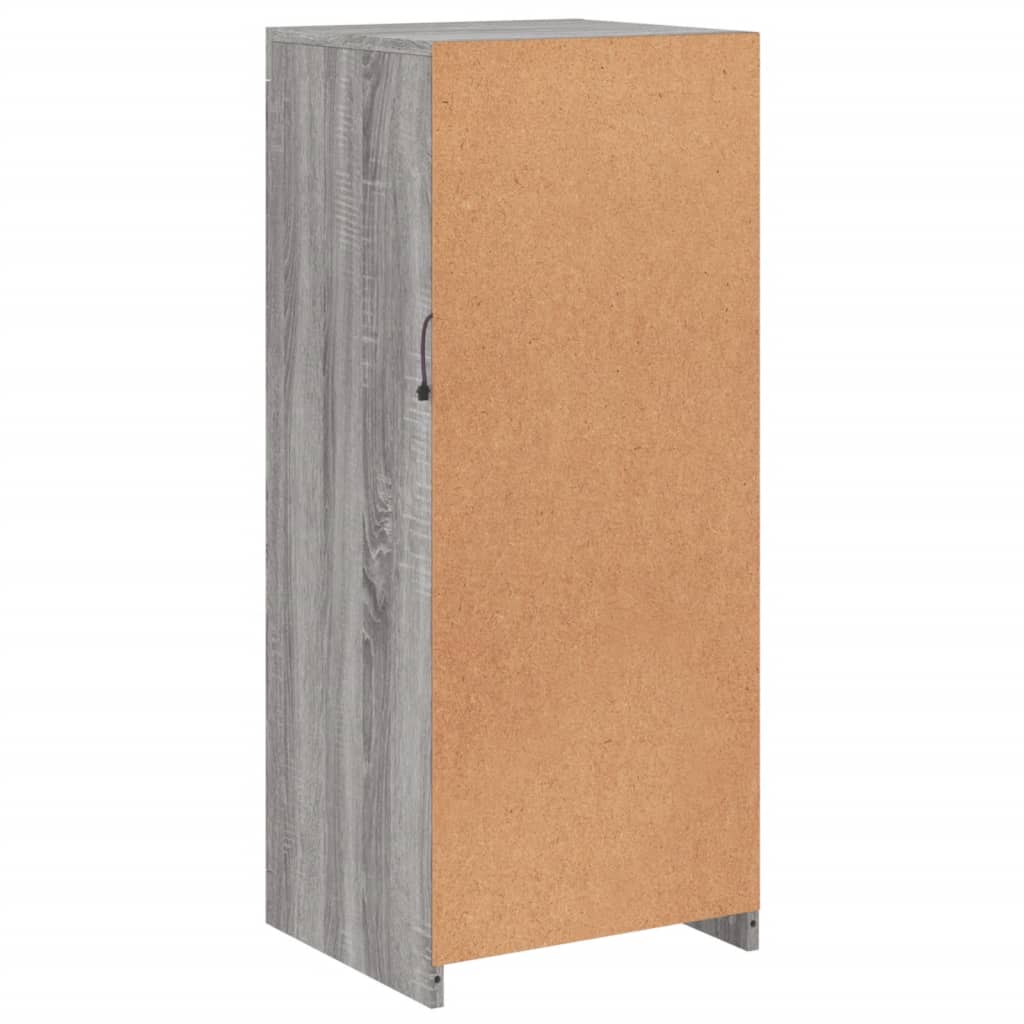 Komoda s LED svjetlima boja sivog hrasta 41x37x100 cm Siva