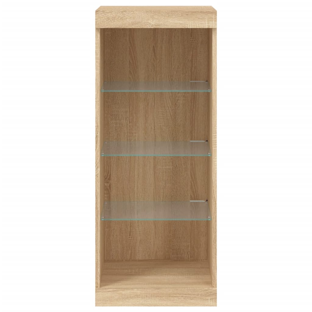 Komoda s LED svjetlima boja hrasta sonome 41x37x100 cm