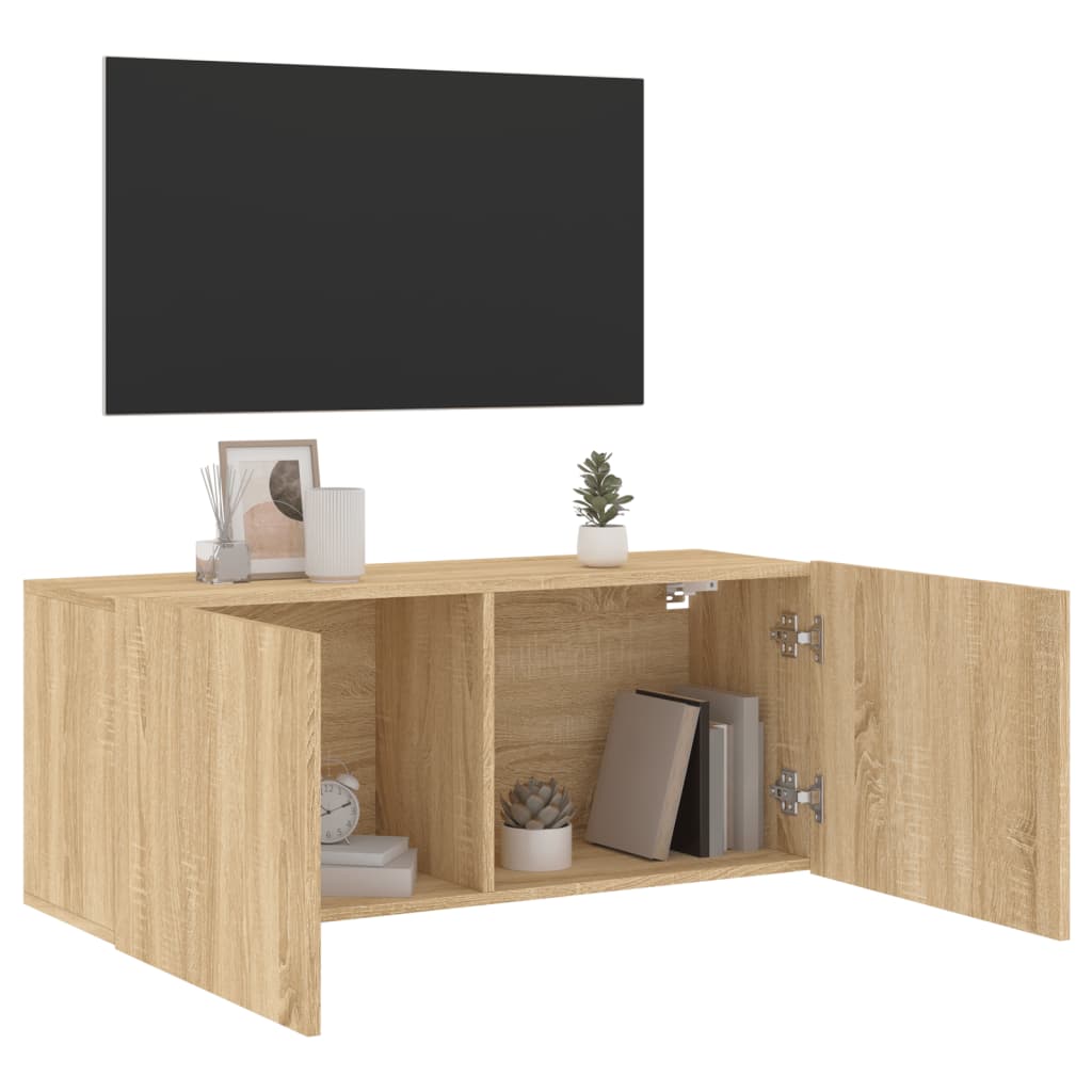 Zidni TV ormarić boja hrasta sonome 100x30x41 cm