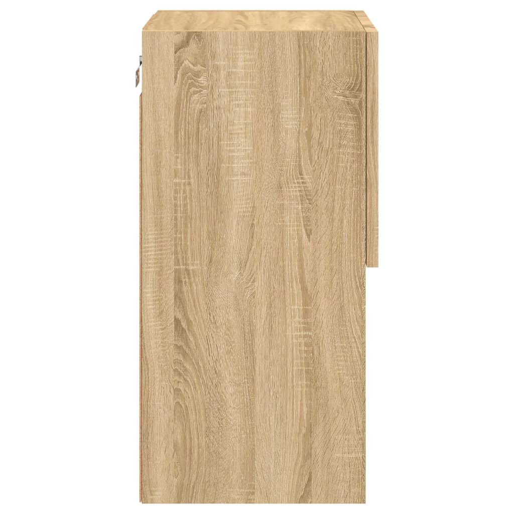 TV ormarići s LED svjetlima 2 kom boja hrasta 30,5x30x60 cm