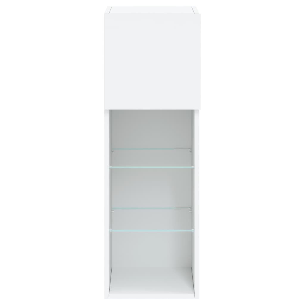 TV ormarići s LED svjetlima 2 kom bijeli 30,5 x 30 x 90 cm