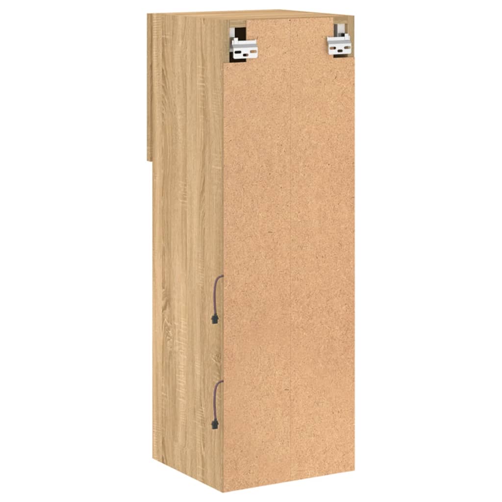TV ormarić s LED svjetlima boja hrasta sonome 30,5x30x90 cm