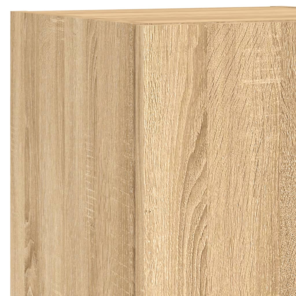 TV ormarići s LED svjetlima 2 kom boja hrasta 30,5x30x102 cm