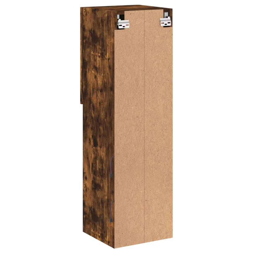 TV ormarići s LED svjetlima 2 kom boja hrasta 30,5x30x102 cm