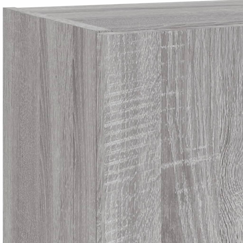 TV ormarić s LED svjetlima boja hrasta 40,5x30x102 cm
