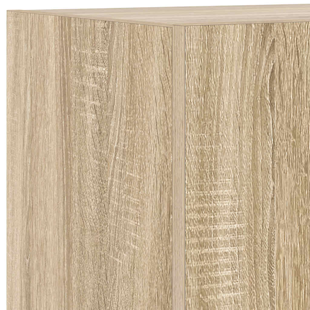Zidni TV ormarić s LED svjetlima boja hrasta 40,5 x 35 x 40 cm