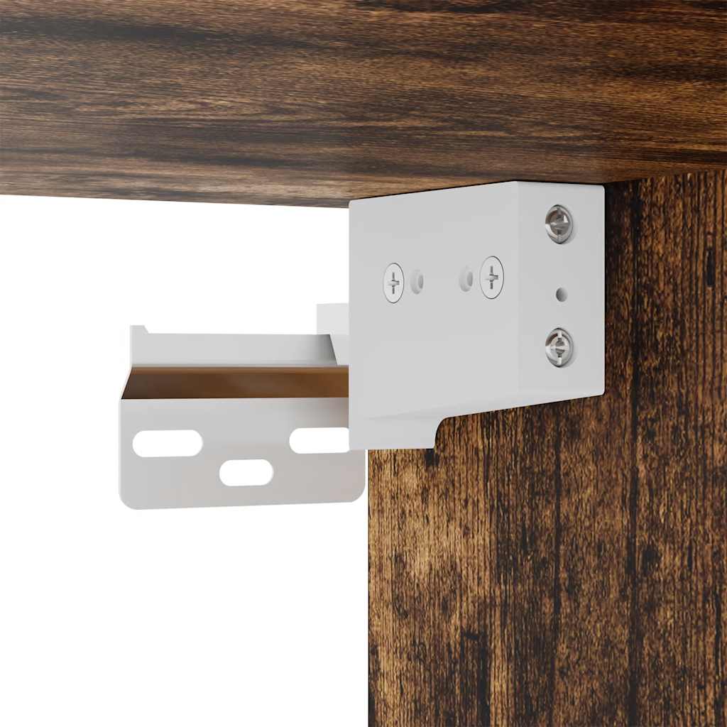 Zidni TV ormarić s LED svjetlima boja hrasta 40,5 x 35 x 40 cm