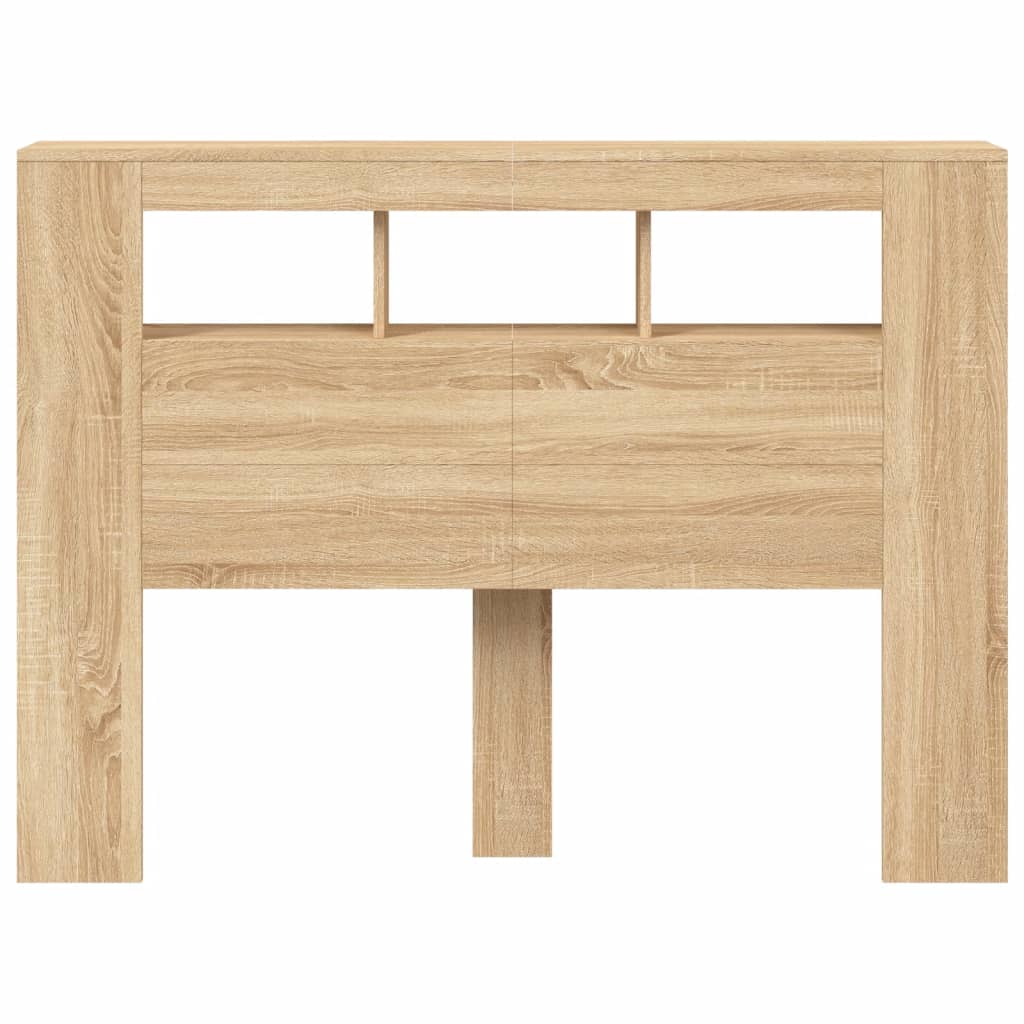 LED uzglavlje boja hrasta sonome 140x18,5x103,5 cm